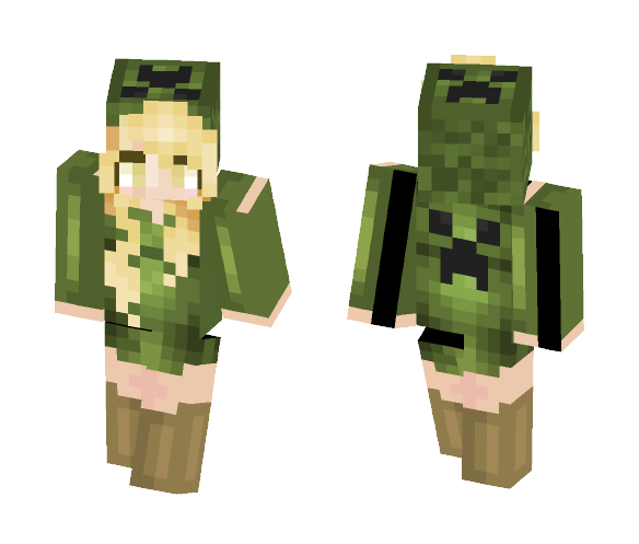 ~Creeper Girl~ Roses - Female Minecraft Skins - image 1