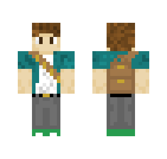 Explorer with Brown Hair - Male Minecraft Skins - image 2