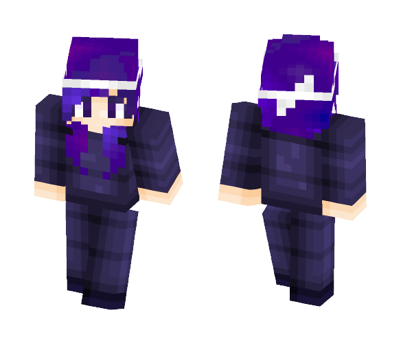 Galaxy hair - Female Minecraft Skins - image 1
