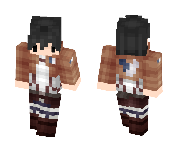 Attack on titan: Eren (chibi) - Male Minecraft Skins - image 1