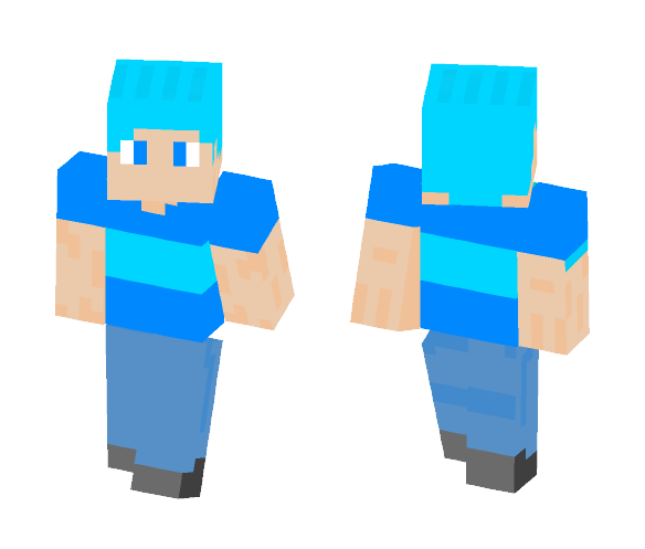 Blue Guy - Male Minecraft Skins - image 1