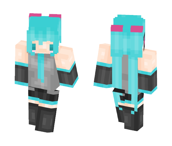 Hatsune Miku - Female Minecraft Skins - image 1