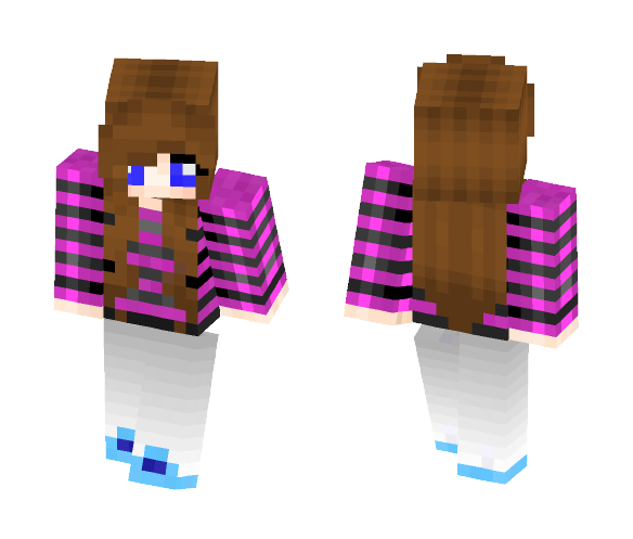 pink cute girl - Cute Girls Minecraft Skins - image 1