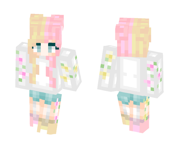 Banana&Strawberry Smoothie - Female Minecraft Skins - image 1