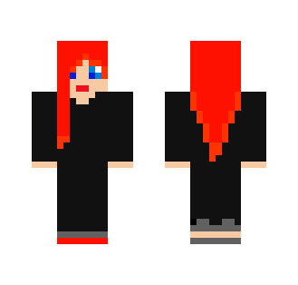 flame tip hair girl - Color Haired Girls Minecraft Skins - image 2