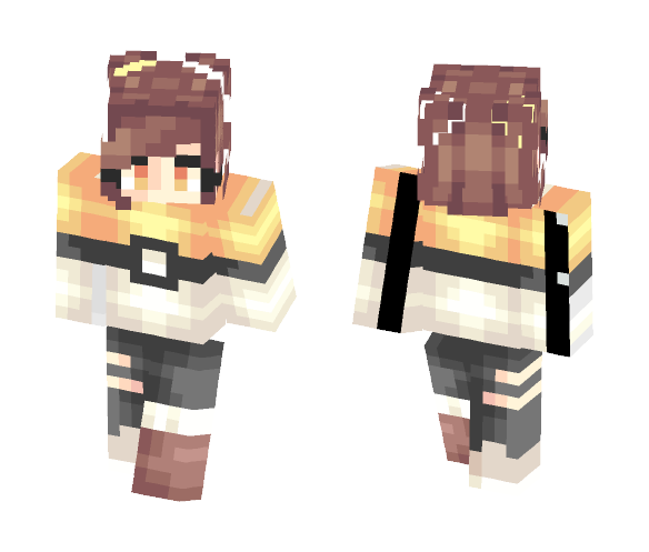 Spooky Pokèball Hair in dec - Female Minecraft Skins - image 1