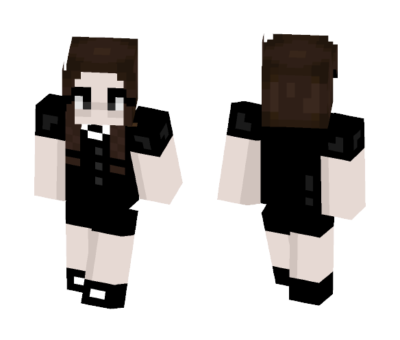 Wednesday Addams - Female Minecraft Skins - image 1