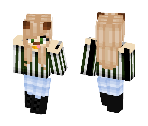 Girl with Dog Filter 2.0 - Dog Minecraft Skins - image 1