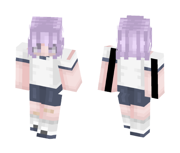 Download Free Sport Girl. (Japanese gym unifrom) Skin for Minecraft image 1 Sport Girl. (Japanese gym unifrom) - Female Minecraft Skins - image 1