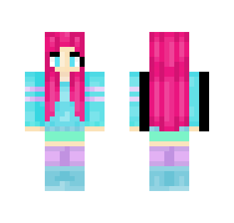 Pink Haired Woman tjing - Female Minecraft Skins - image 2