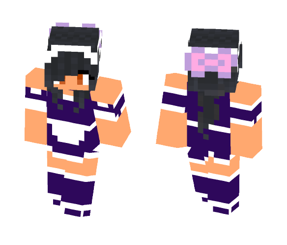Download Free Aphmau maid (lovers lane) Skin for Minecraft image 1 Aphmau maid (lovers lane) - Female Minecraft Skins - image 1