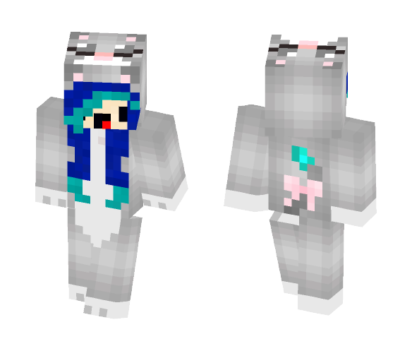 Download Free derpy cat girl Skin for Minecraft image 1 derpy cat girl - Cat Minecraft Skins - image 1