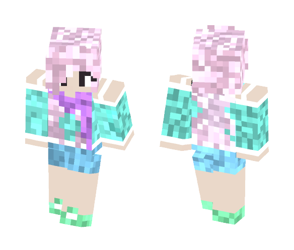 Purple Scarves - Female Minecraft Skins - image 1