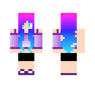 dyed hair girl