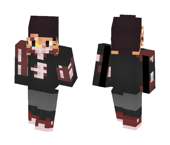 Half Skull Kid - Male Minecraft Skins - image 1