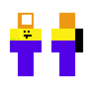 weired smiley delivery man