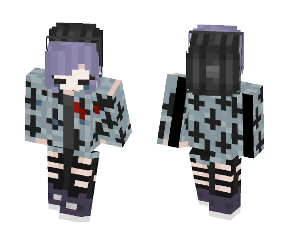 Alone.. | Hatred ???? - Female Minecraft Skins - image 1