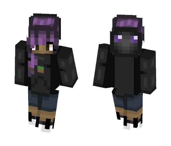 Enderman Costume Girl! - Female Minecraft Skins - image 1