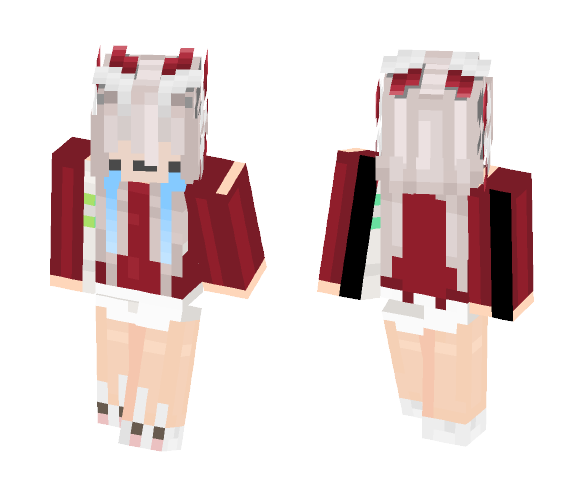 Crying Chibi Baby Girl - Baby Minecraft Skins - image 1