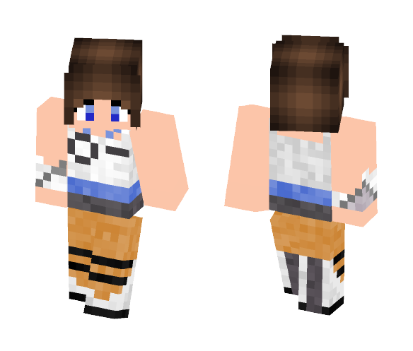 Portal 2 Chell - Female Minecraft Skins - image 1