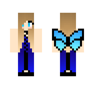 blue butterfly girl - Girl Minecraft Skins - image 2