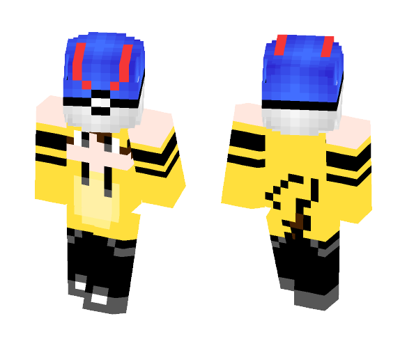 Great Ball Head Pikachu Boy - Boy Minecraft Skins - image 1