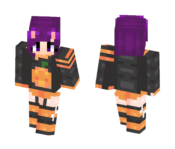 Margo gaming kitten halloween - Halloween Minecraft Skins - image 1