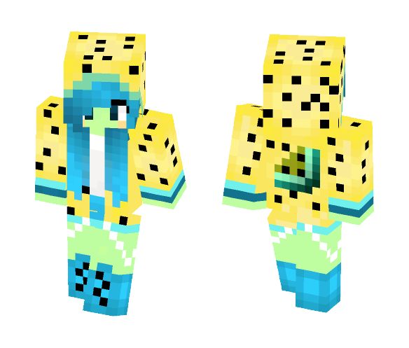 Alien Citrus Girl - Girl Minecraft Skins - image 1