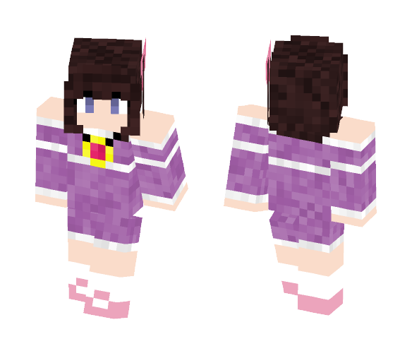 Download Free My Oc - Lonely Girl (Cordelia) Skin for Minecraft image 1 My Oc - Lonely Girl (Cordelia) - Girl Minecraft Skins - image 1