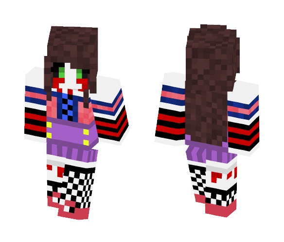 Download Free My Oc - Creepy Girl (Ivy) Skin for Minecraft image 1 My Oc - Creepy Girl (Ivy) - Girl Minecraft Skins - image 1