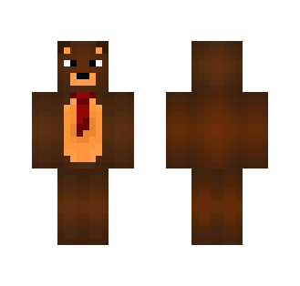 Bear with a tie - Male Minecraft Skins - image 2