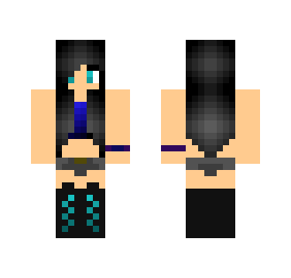 Aqua Tomboy - Female Minecraft Skins - image 2