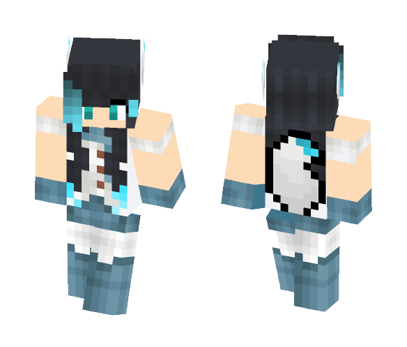 Artic Werewolf Girl - Girl Minecraft Skins - image 1