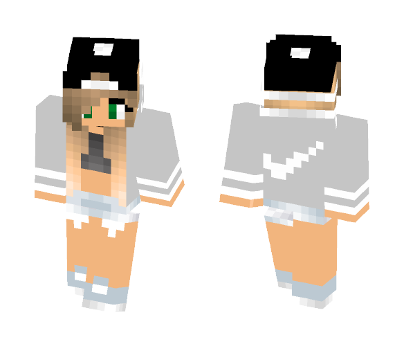 Download Free Nike Girl Skin for Minecraft image 1 Nike Girl - Girl Minecraft Skins - image 1