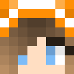 Download Free Orange Paw Print Girl Skin for Minecraft image 3 Orange Paw Print Girl - Girl Minecraft Skins - image 3