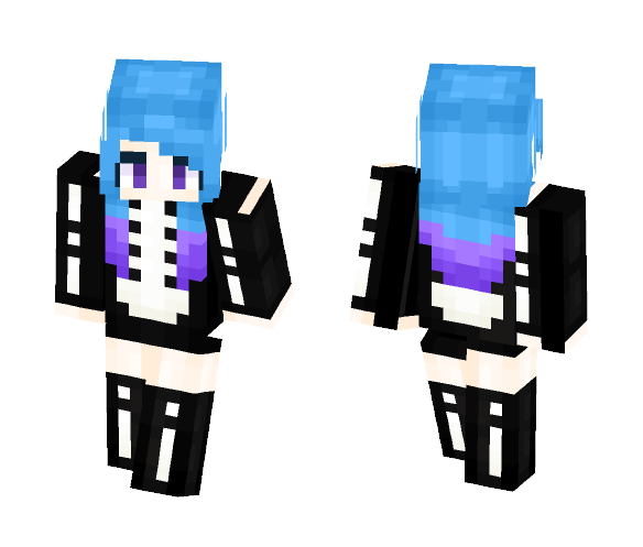 My Own Skelly Skin x: | KamiAhiro - Female Minecraft Skins - image 1