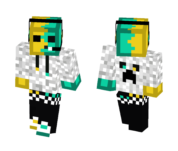 Yellow-Cyan Slime Mix - Interchangeable Minecraft Skins - image 1