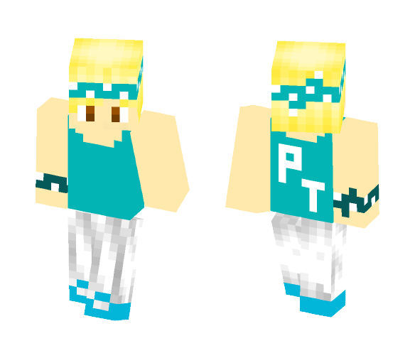 Pantek (V1.0.1) [Blue Pallette] - Male Minecraft Skins - image 1