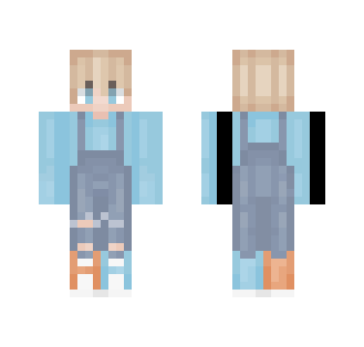 Mudkip Overalls - Boy version - Boy Minecraft Skins - image 2