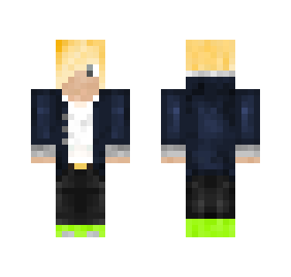 Blonde teenage boy