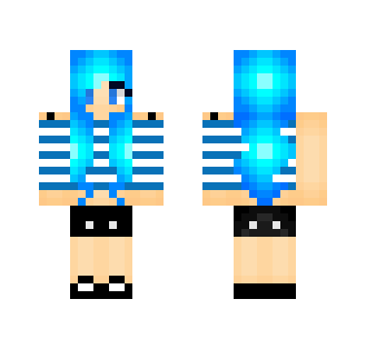 ELECTRIC BLUE HAIR GIRL