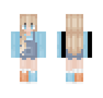 First skin! Mudkip overalls - Female Minecraft Skins - image 2