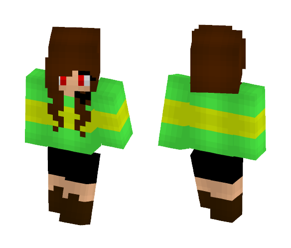 Download Free The First Human | Chara Dreemur Skin for Minecraft image 1 The First Human | Chara Dreemur - Female Minecraft Skins - image 1