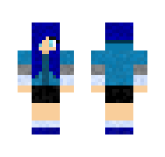 Blue girl skin