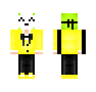 Masked, with yellow suit