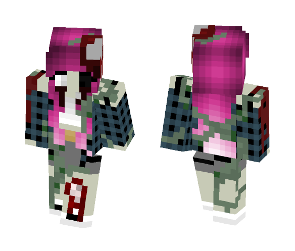 PurpleHairedGirl_ZombieEdition - Color Haired Girls Minecraft Skins - image 1