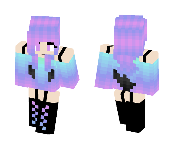 Galaxy Pastel Goth ???????????? - Female Minecraft Skins - image 1