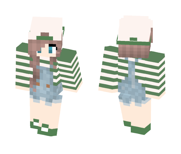 Overalls Girl - Girl Minecraft Skins - image 1