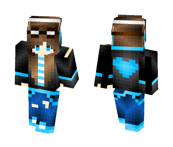 Download Free ~ Remake Neon Girl From CCastiel~ Skin for Minecraft image 1 ~ Remake Neon Girl From CCastiel~ - Girl Minecraft Skins - image 1