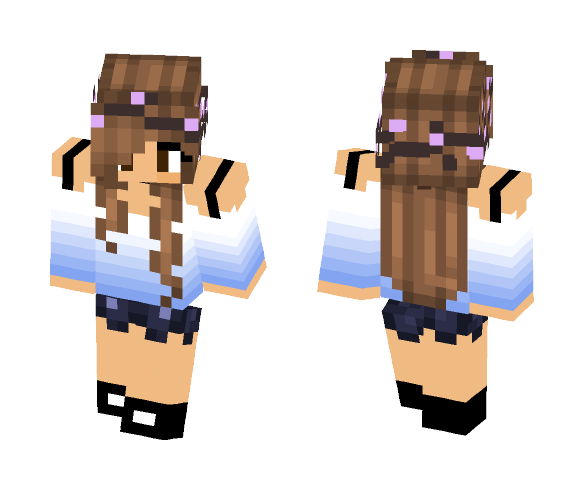 ☁ Stuck in her Daydream ☁ - Female Minecraft Skins - image 1